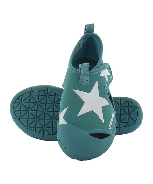 CONVERSE（コンバース）の「【CONVERSE／コンバース】キッズ CVスター サンダル／KID'S CVSTAR SANDAL（サンダル・キッズ・ホワイト×ブルー・15.0cm/16.0cm/17.0cm/18.0cm/19.0cm/20.0cm/21.0cm/22.0cm）」の2枚目の写真