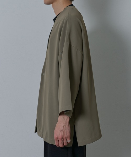 COLONY 2139(コロニートゥーワンスリーナイン)の「ドレープツイルリラックスカーディガン(カーディガン/ボレロ・メンズ・ブラック/グレイッシュベージュ・MEDIUM/LARGE)」の20枚目の写真