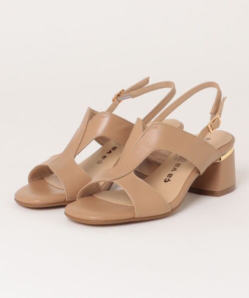 【極美品】サヴァサヴァ (24.5) サンダル ストラップ フラット 希少 クロスデザインストラップフラットサンダル シューズ レディース