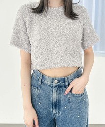 Heather | テープヤーンプルオーバー（半袖）　118680(ニット/セーター)