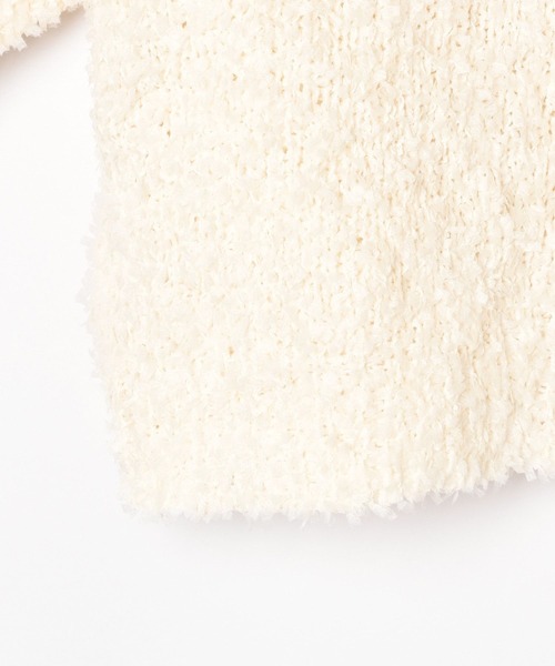 Heather(ヘザー)の「テープヤーンプルオーバー(半袖) 118680(ニット/セーター・レディース・レッド/オフホワイト/グレー・FREE)」の7枚目の写真