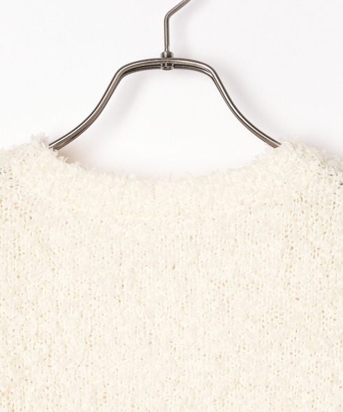 Heather(ヘザー)の「テープヤーンプルオーバー(半袖) 118680(ニット/セーター・レディース・レッド/オフホワイト/グレー・FREE)」の9枚目の写真