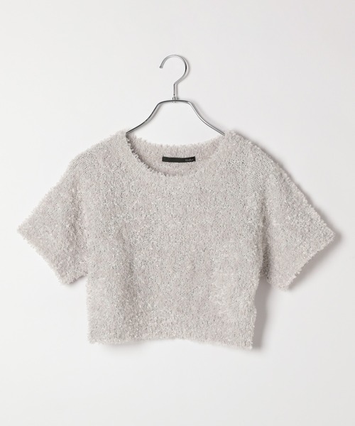 Heather(ヘザー)の「テープヤーンプルオーバー(半袖) 118680(ニット/セーター・レディース・レッド/オフホワイト/グレー・FREE)」の21枚目の写真