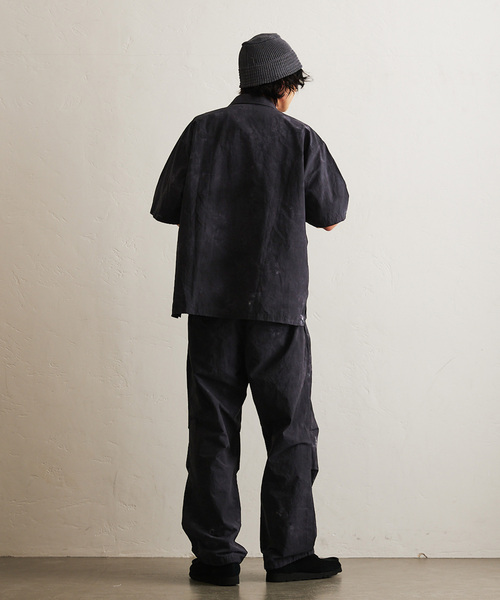 417 EDIFICE（フォーワンセブンエディフィス）の「コットンナイロン タイダイシャツ "セットアップ着用可能"（シャツ/ブラウス・メンズ・ネイビー/オレンジ/ホワイト/グリーン/ブラック・MEDIUM/LARGE）」の13枚目の写真