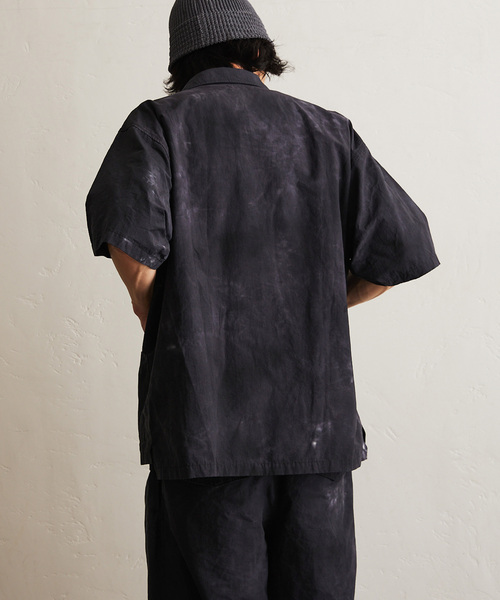 417 EDIFICE（フォーワンセブンエディフィス）の「コットンナイロン タイダイシャツ "セットアップ着用可能"（シャツ/ブラウス・メンズ・ネイビー/オレンジ/ホワイト/グリーン/ブラック・MEDIUM/LARGE）」の17枚目の写真