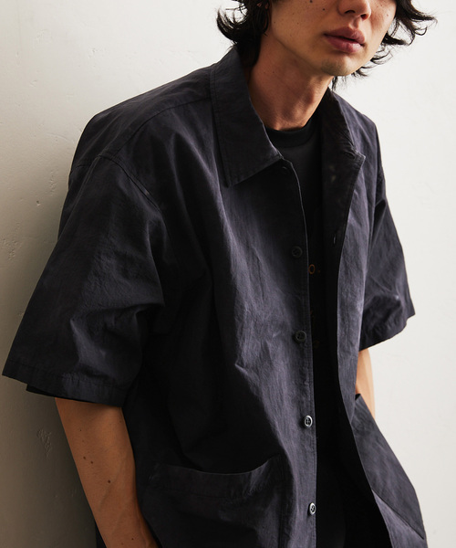 417 EDIFICE（フォーワンセブンエディフィス）の「コットンナイロン タイダイシャツ "セットアップ着用可能"（シャツ/ブラウス・メンズ・ネイビー/オレンジ/ホワイト/グリーン/ブラック・MEDIUM/LARGE）」の20枚目の写真