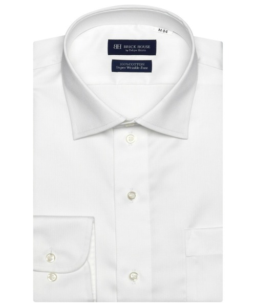 超形態安定ノーアイロン ワイド 長袖ビジネスワイシャツ（ビジネスシャツ）｜TOKYO SHIRTS（トウキョウシャツ）