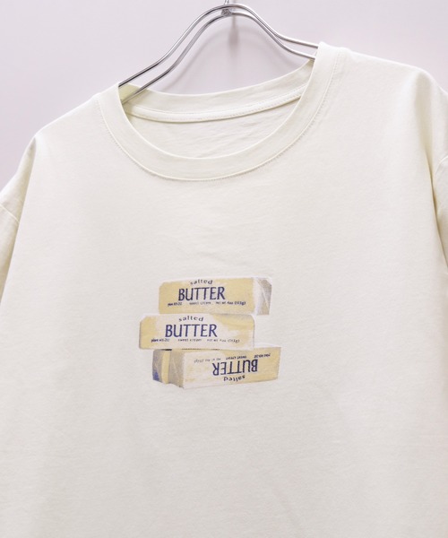attiree(アティレー)の「ButterプリントTシャツ(Tシャツ/カットソー・レディース・ホワイト/グリーン/グレー/イエロー/ベージュ/クリーム/ブラック/ライトグレー・FREE)」の20枚目の写真