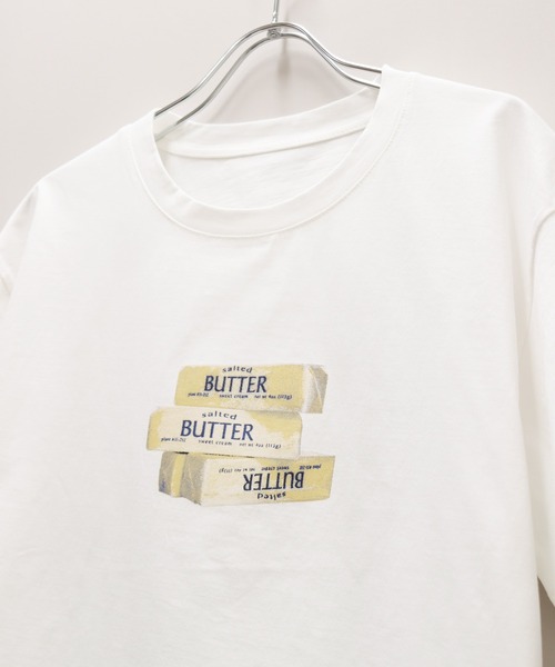 attiree(アティレー)の「ButterプリントTシャツ(Tシャツ/カットソー・レディース・ホワイト/グリーン/グレー/イエロー/ベージュ/クリーム/ブラック/ライトグレー・FREE)」の17枚目の写真