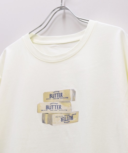 attiree(アティレー)の「ButterプリントTシャツ(Tシャツ/カットソー・レディース・ホワイト/グリーン/グレー/イエロー/ベージュ/クリーム/ブラック/ライトグレー・FREE)」の21枚目の写真