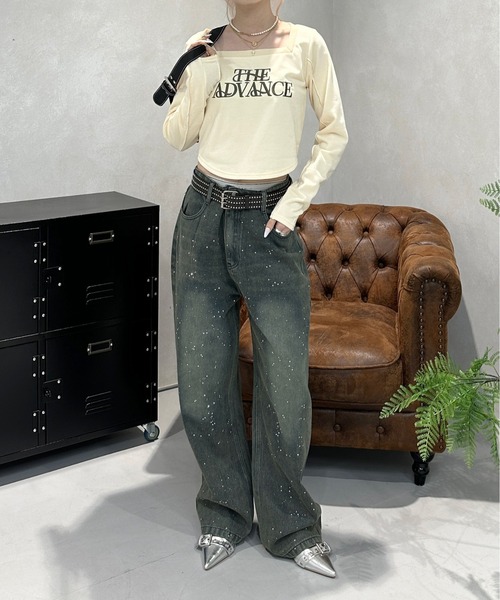 ガリアーノ レディース スカル ストーン デニムパンツ ガリアーノ レディース スカル ストーン デニムパンツ - メルカリ
