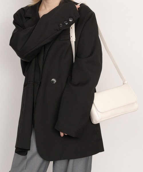 SVEC（シュベック）の「ベルトストラップ ショルダーバッグ（ショルダーバッグ・レディース・ブラック/ホワイト/イエロー・FREE）」の6枚目の写真