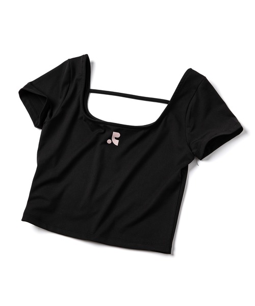 Rest&Recreation（レストアンドレクリエーション）の「RR STRAP CROP TOP - えみ姉 Collaboration（Tシャツ/カットソー・レディース・ブラック・FREE）」の15枚目の写真