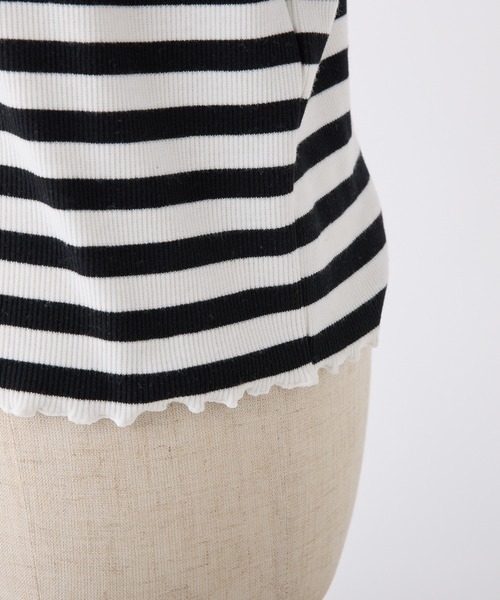 セール】袖リボンテレコトップス（Tシャツ/カットソー）｜one after