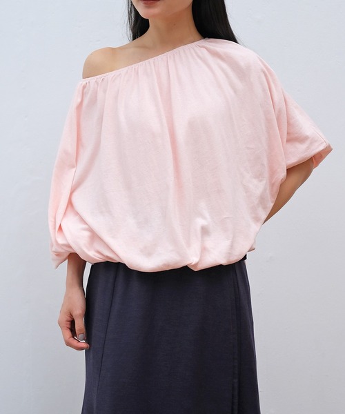 AKTE（アクテ）の「ギャザーバルーントップス（Tシャツ/カットソー・レディース・ホワイト/ブラック/ベビーピンク・FREE）」の21枚目の写真