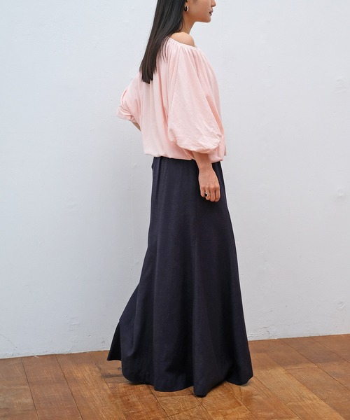 AKTE（アクテ）の「ギャザーバルーントップス（Tシャツ/カットソー・レディース・ホワイト/ブラック/ベビーピンク・FREE）」の22枚目の写真