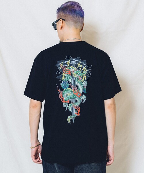 Subciety(サブサエティ)の「CROUD DRAGON TEE(Tシャツ/カットソー・メンズ・アッシュ/ブラック/ホワイト・MEDIUM/LARGE/X-LARGE/XX-LARGE/SMALL)」の22枚目の写真