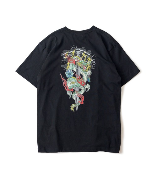 Subciety(サブサエティ)の「CROUD DRAGON TEE(Tシャツ/カットソー・メンズ・アッシュ/ブラック/ホワイト・MEDIUM/LARGE/X-LARGE/XX-LARGE/SMALL)」の4枚目の写真