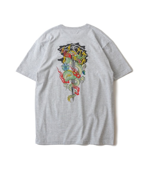 Subciety(サブサエティ)の「CROUD DRAGON TEE(Tシャツ/カットソー・メンズ・アッシュ/ブラック/ホワイト・MEDIUM/LARGE/X-LARGE/XX-LARGE/SMALL)」の5枚目の写真