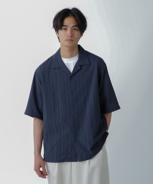 ナノユニバース　ラミーナイロンオープンカラーニットシャツS/S 6685122218-043_SUB.jpg?v=
