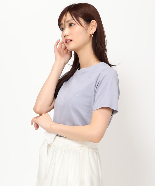 【セール】■2024春夏新作■ラインストーンTシャツ/MM428205（Tシャツ/カットソー）｜MISCH MASCH（ミッシュマッシュ） 5,073円