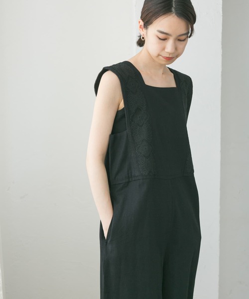 新品タグ付◆ URBAN RESEARCH コットンリネン刺繍オールインワン URBAN RESEARCH（アーバンリサーチ）の「コットンリネン刺繍