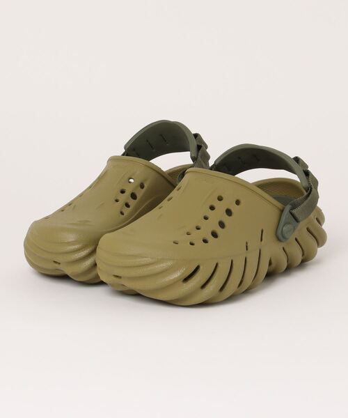 crocs(クロックス)の「【CROCS】Echo Clog(サンダル・レディース・カーキ・23cm/22cm/24cm)」の1枚目の写真