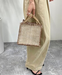 fredy emue（フレディエミュ）の「【TARANGO/タランゴ】ジュートボックスバッグ（ハンドバッグ・レディース）」