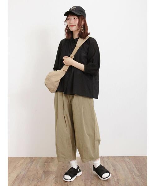 Samansa Mos2（サマンサ モスモス）の「ハーフムーンショルダーバッグ（ハンドバッグ・レディース・ベージュ/ブラック・F）」の5枚目の写真