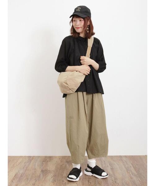 Samansa Mos2（サマンサ モスモス）の「ハーフムーンショルダーバッグ（ハンドバッグ・レディース・ベージュ/ブラック・F）」の7枚目の写真