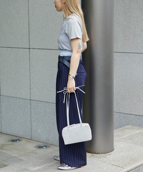 Firsthand（ファーストハンド）の「Firsthand/ファーストハンド シアーリブTEE / メロー半袖Tシャツ（Tシャツ/カットソー・レディース・ブラック/ホワイト/グレー・ﾌﾘ-）」の8枚目の写真