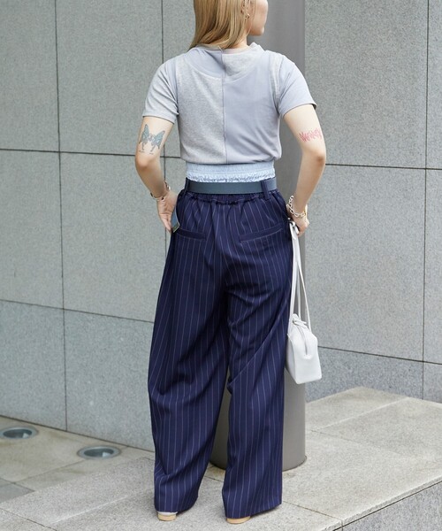 Firsthand（ファーストハンド）の「Firsthand/ファーストハンド シアーリブTEE / メロー半袖Tシャツ（Tシャツ/カットソー・レディース・ブラック/ホワイト/グレー・ﾌﾘ-）」の9枚目の写真