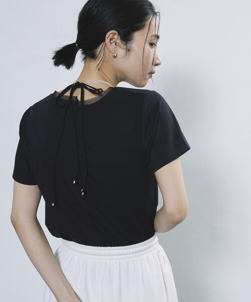 Firsthand（ファーストハンド）の「Firsthand/ファーストハンド シアーリブTEE / メロー半袖Tシャツ（Tシャツ/カットソー・レディース・ブラック/ホワイト/グレー・ﾌﾘ-）」の14枚目の写真