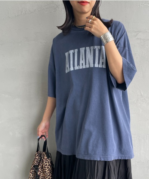 REMI RELIEF（レミレリーフ）の「[REMI RELIEF/レミレリーフ] 別注 ビッグシルエット SP加工プリントTシャツ（Tシャツ/カットソー・レディース・A/H/J/O/Q/C/D/E/F/K/L/M/N/B/I/P/G・M）」の12枚目の写真