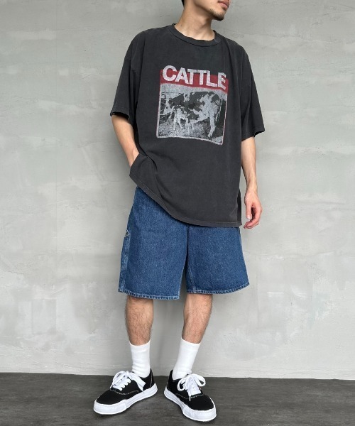 REMI RELIEF（レミレリーフ）の「[REMI RELIEF/レミレリーフ] 別注 ビッグシルエット SP加工プリントTシャツ（Tシャツ/カットソー・レディース・A/H/J/O/Q/C/D/E/F/K/L/M/N/B/I/P/G・M）」の21枚目の写真