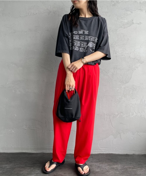 REMI RELIEF（レミレリーフ）の「[REMI RELIEF/レミレリーフ] 別注 ビッグシルエット SP加工プリントTシャツ（Tシャツ/カットソー・レディース・A/H/J/O/Q/C/D/E/F/K/L/M/N/B/I/P/G・M）」の18枚目の写真