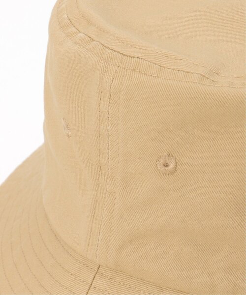 UNIVERSAL OVERALL(ユニバーサルオーバーオール)の「UNIVERSAL OVERALL ユニバーサルオーバーオール ロゴ刺繍ツイルバケットハット(ハット・メンズ・ベージュ/ブラック・FREE)」の14枚目の写真