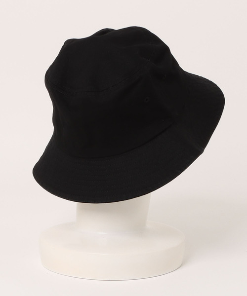 UNIVERSAL OVERALL(ユニバーサルオーバーオール)の「UNIVERSAL OVERALL ユニバーサルオーバーオール ロゴ刺繍ツイルバケットハット(ハット・メンズ・ベージュ/ブラック・FREE)」の6枚目の写真