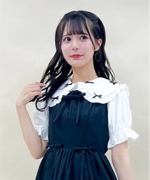 axes femme POETIQUE | プチリボンビッグ襟ブラウス(シャツ/ブラウス)