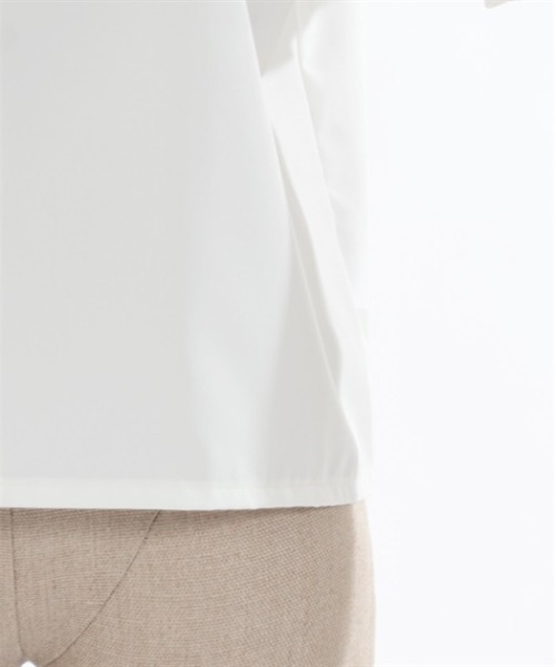 axes femme POETIQUE（アクシーズファムポエティック）の「プチリボンビッグ襟ブラウス（シャツ/ブラウス・レディース・キナリ/ホワイト/ブラック・MEDIUM）」の10枚目の写真