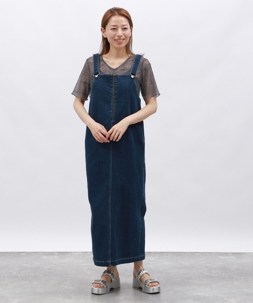 LAKOLE（ラコレ）の「シャーリングシアーT / 129032（Tシャツ/カットソー・レディース・ブラック/アイボリー/チャコール・FREE）」の9枚目の写真