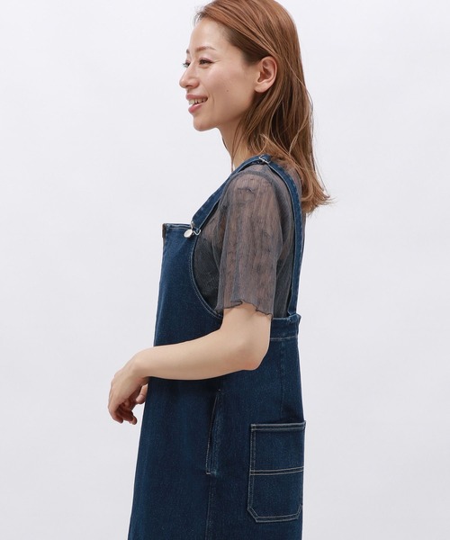 LAKOLE（ラコレ）の「シャーリングシアーT / 129032（Tシャツ/カットソー・レディース・ブラック/アイボリー/チャコール・FREE）」の12枚目の写真