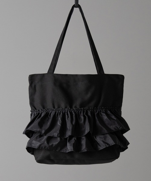 ❤️美品❤️DOLCE & GABBANA❤️黒フリルトート大容量❤️レオパード ❤️美品❤️DOLCE & GABBANA❤️黒フリルトート大容量