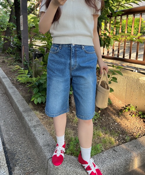 giunon スタンダードハーフデニムパンツ standard half denim pants / スタンダードハーフデニムパンツ