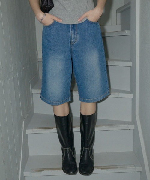 giunon スタンダードハーフデニムパンツ standard half denim pants / スタンダードハーフデニムパンツ