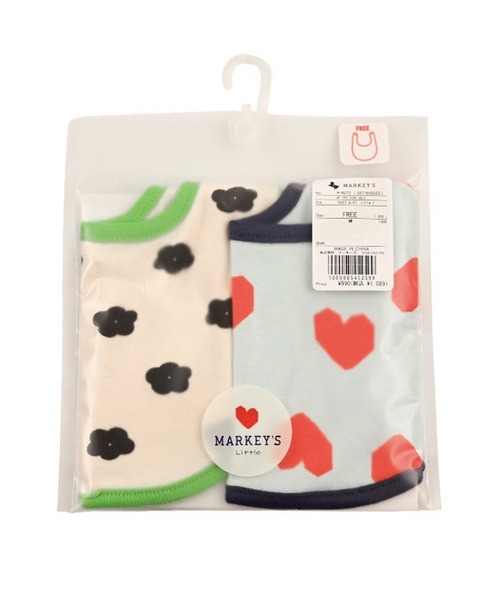 MARKEY'S（マーキーズ）の「2点セット/総柄スタイ（スタイ/よだれかけ・キッズ・オフホワイト/マルチ/ライトブルー・FREE）」の19枚目の写真