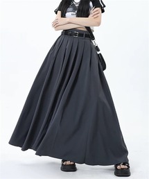 タックプリーツロングスカート