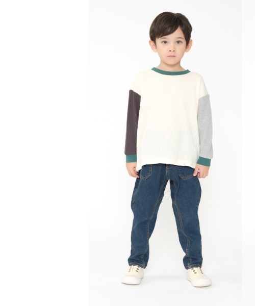 Moujonjon(ムージョンジョン)の「ストレート・テーパードデニムパンツ(デニムパンツ・キッズ・その他1/その他3・90/100/110/120/130/140)」の10枚目の写真