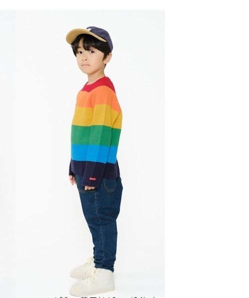 Moujonjon(ムージョンジョン)の「ストレート・テーパードデニムパンツ(デニムパンツ・キッズ・その他1/その他3・90/100/110/120/130/140)」の4枚目の写真