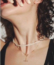 les bonbon({{)́yles bonbonzpearl emotion necklace / p[ G[V lbNX(lbNX)